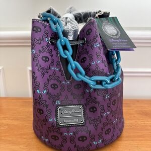 NWT - Loungefly Disney Parks The Haunted Mansion Wallpaper Bucket Bag